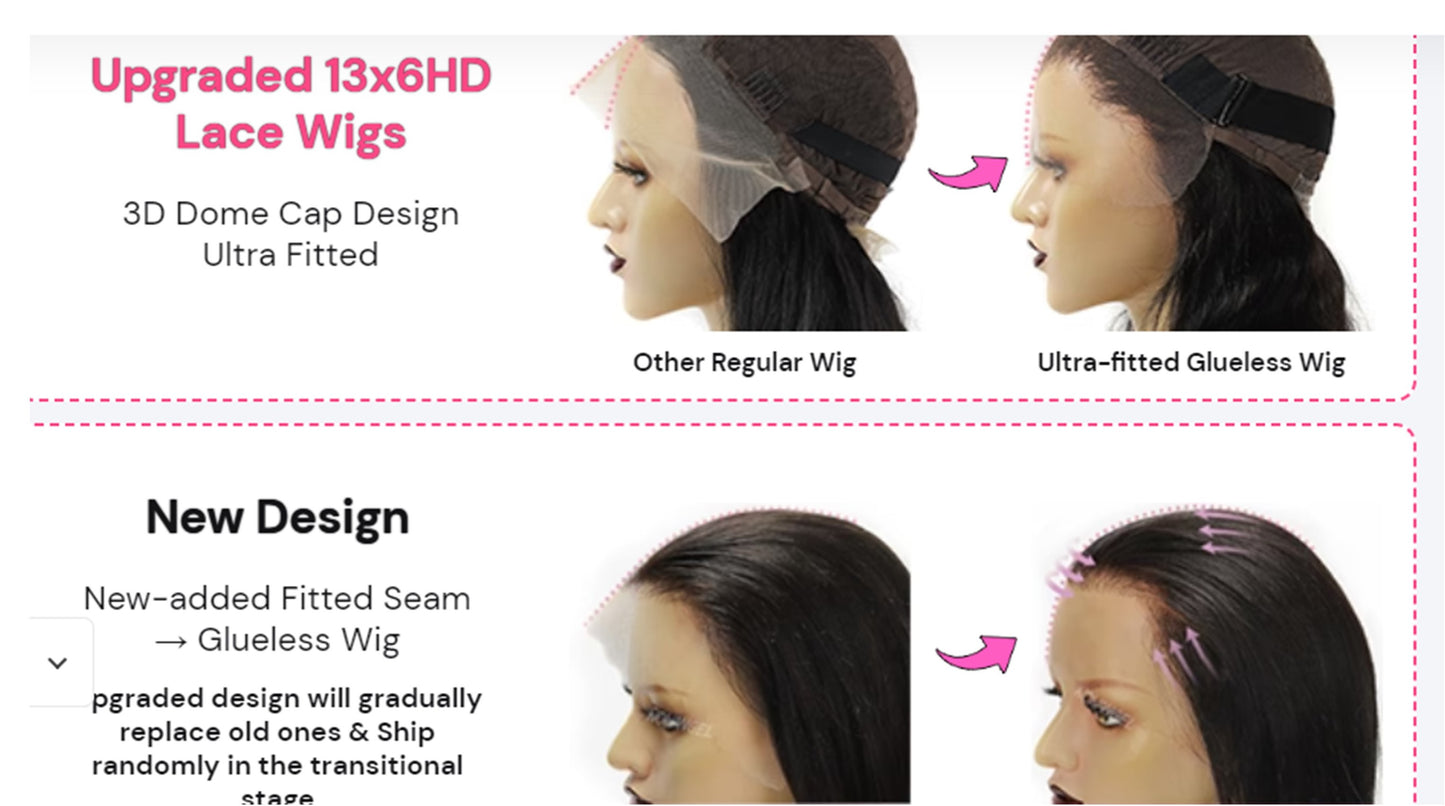 Real HD Lace Front Wig Kinky Curly 4C Textured Edges Skinlike
