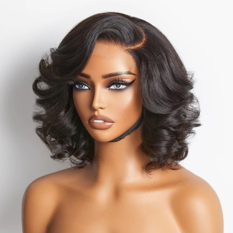 Brown Ombre Highlight Loose Wave Glueless HD Lace Wig Ready To Go