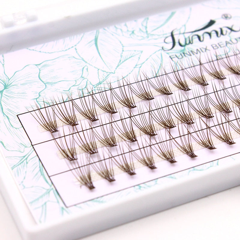Premade Fan Eyelashes 0.07mm C Curl Dark Brown Faux Mink Eyelash Extension
