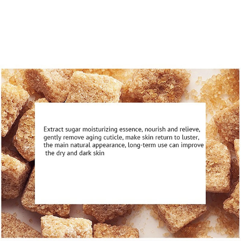 Brown Sugar Body Face Facial Scrub Exfoliator Exfoliating Whitening Brightening Peeling visage Cream Gel gommage corps exfoliant