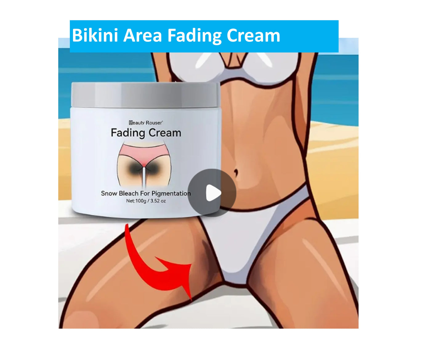 Skin Lightening Correcting Body Cream - Vitamin C  Improve The Look Of Skin Dullness Of Underarm, Buttocks And Inner Thighs