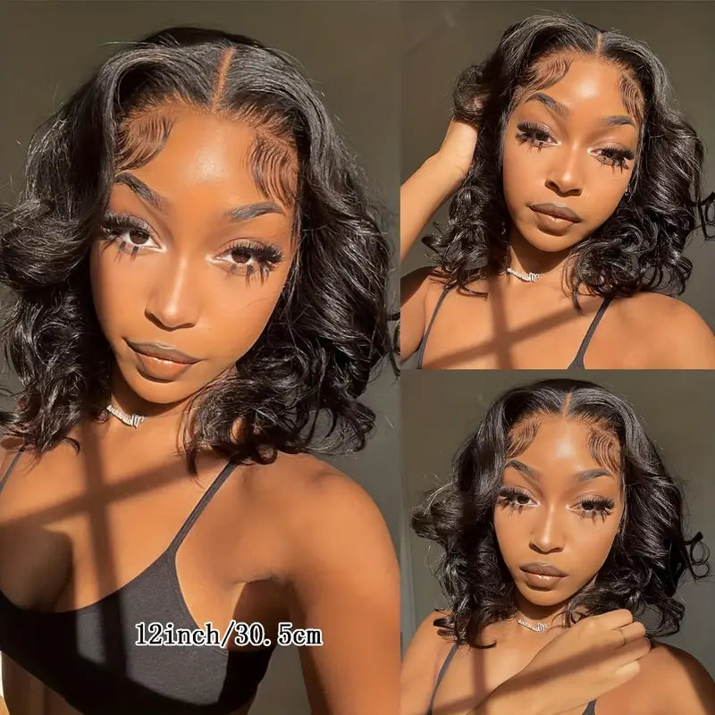 Wigs:  U Part Body Wave Bob Wig Short Bob Human Hair Wig 150% Density