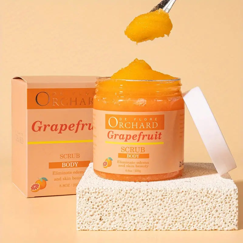 Himalayan Salt Body Scrub With Shea Butter For Face, Hand, Foot, Moisturizing And Exfoliating Skin Care