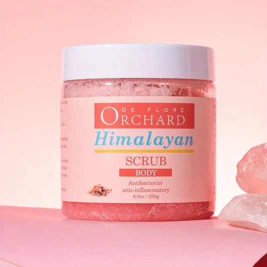 Himalayan Salt Body Scrub With Shea Butter For Face, Hand, Foot, Moisturizing And Exfoliating Skin Care