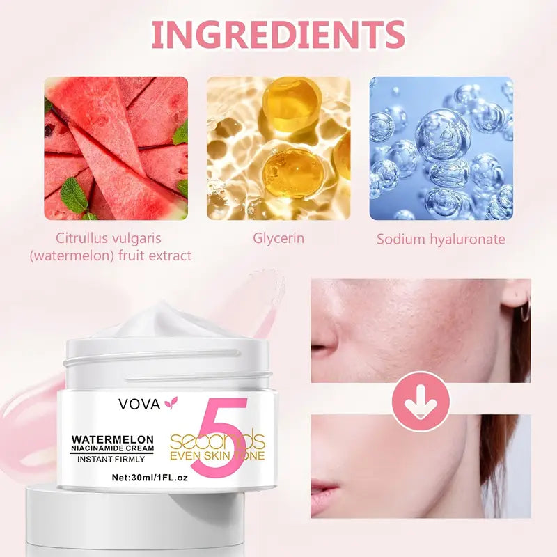 Watermelon Niacinamide Serum , Moisturizing, Skin-Firming Renew Skin Glow -2 Pack