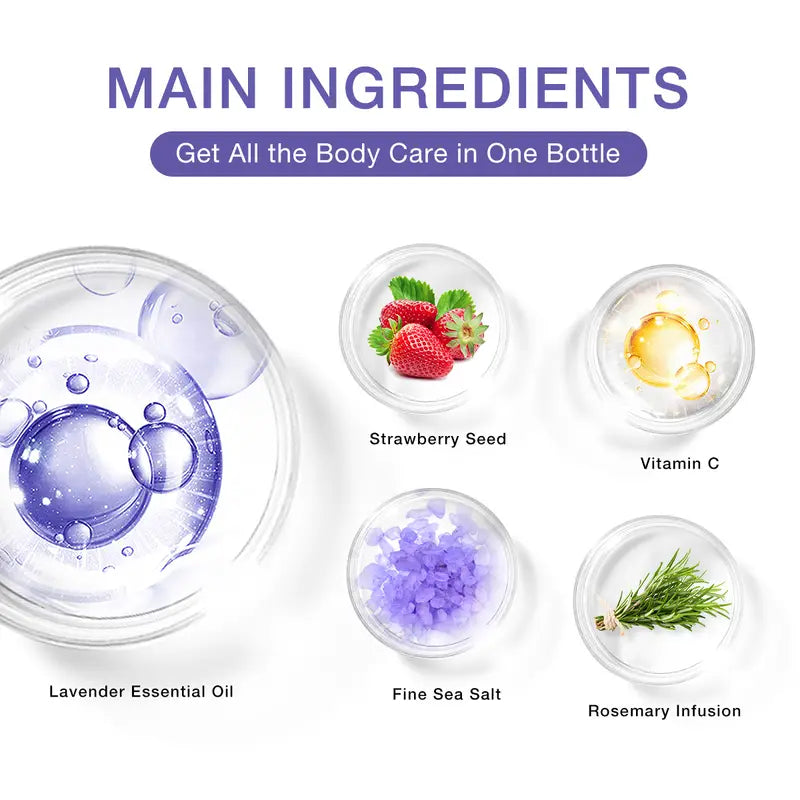 Exfoliating Lavender Essential Oil Sea Salt Body Scrub