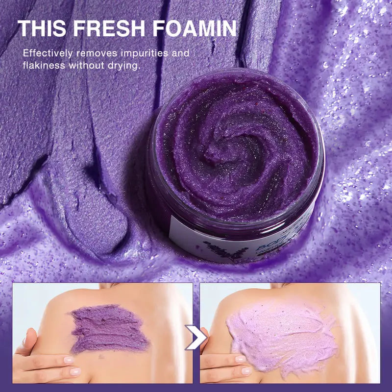 Exfoliating Lavender Essential Oil Sea Salt Body Scrub