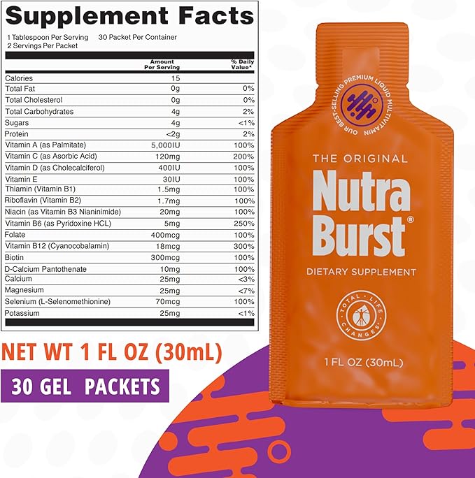 Beauty Multivitamin with Minerals and Vitamin A, C, D, E Nutraburst