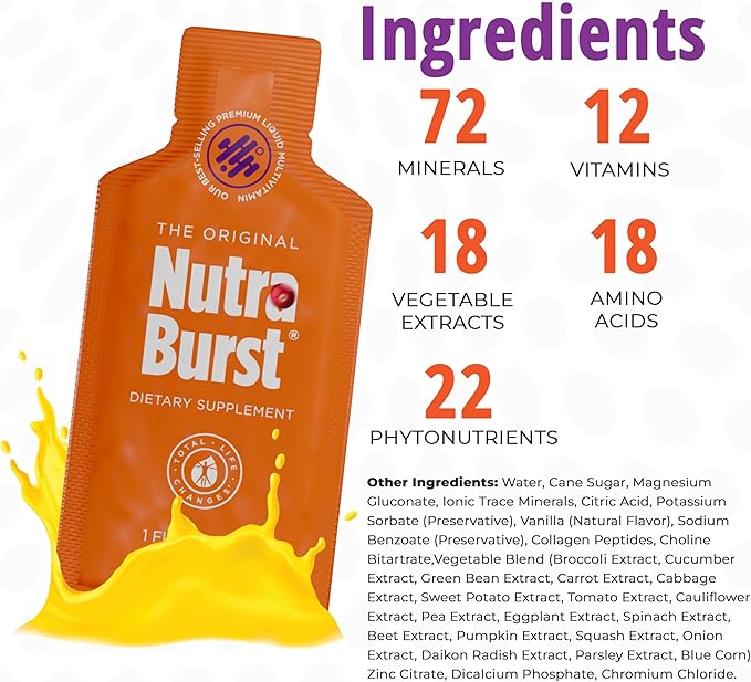 Beauty Multivitamin with Minerals and Vitamin A, C, D, E Nutraburst