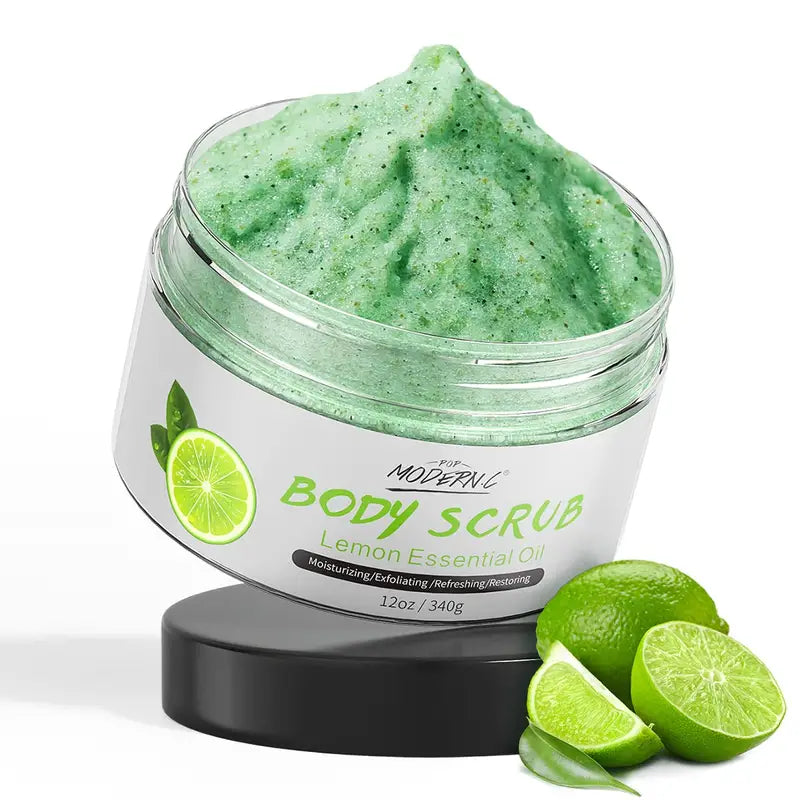 Lemon Body Scrub Natural Organic Dead Sea Salt Exfoliating Scrub