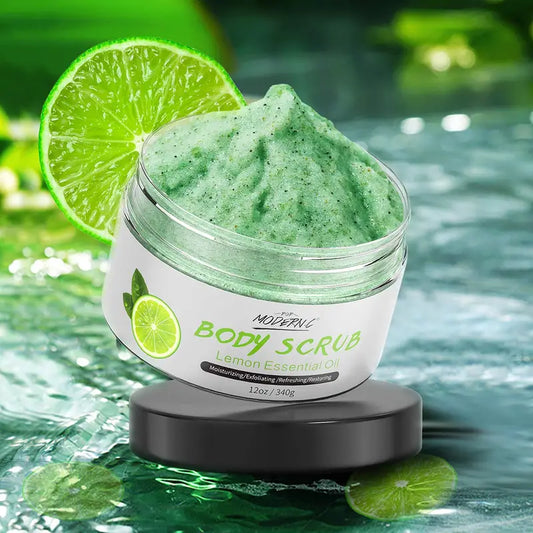 Lemon Body Scrub Natural Organic Dead Sea Salt Exfoliating Scrub