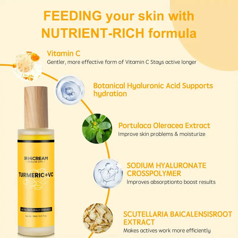 Tumeric Vitamin C Clay Mask for Glowing Smooth Skin - 4 Piece Skin Set