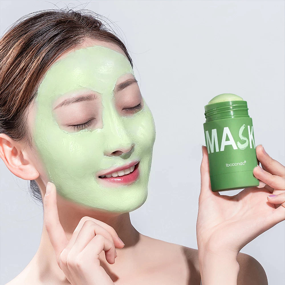 1 Green Tea Deep Cleanse Oil Control Clay Mask Face Scrub