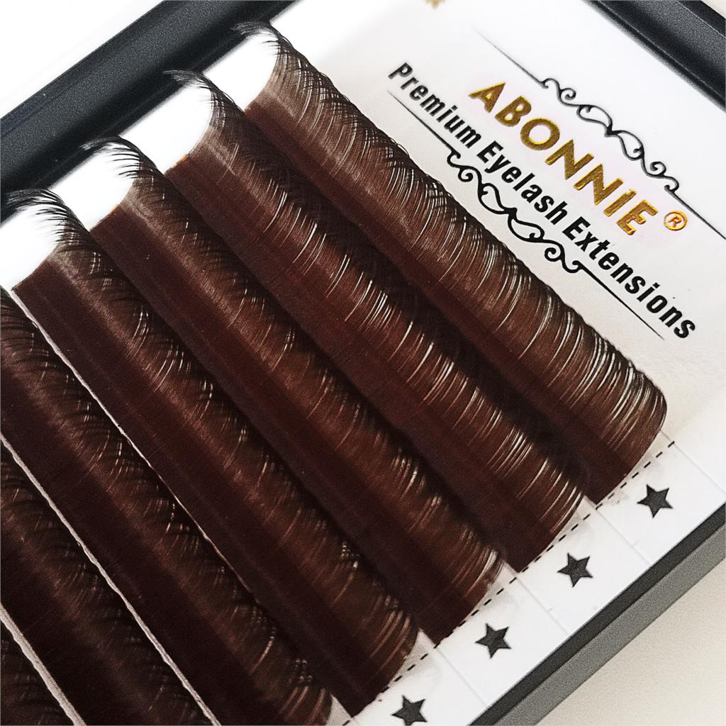 Dark Brown Individual Eyelash Extension Color Fake Eye Lashes Mink Eyelash Extension 100% real