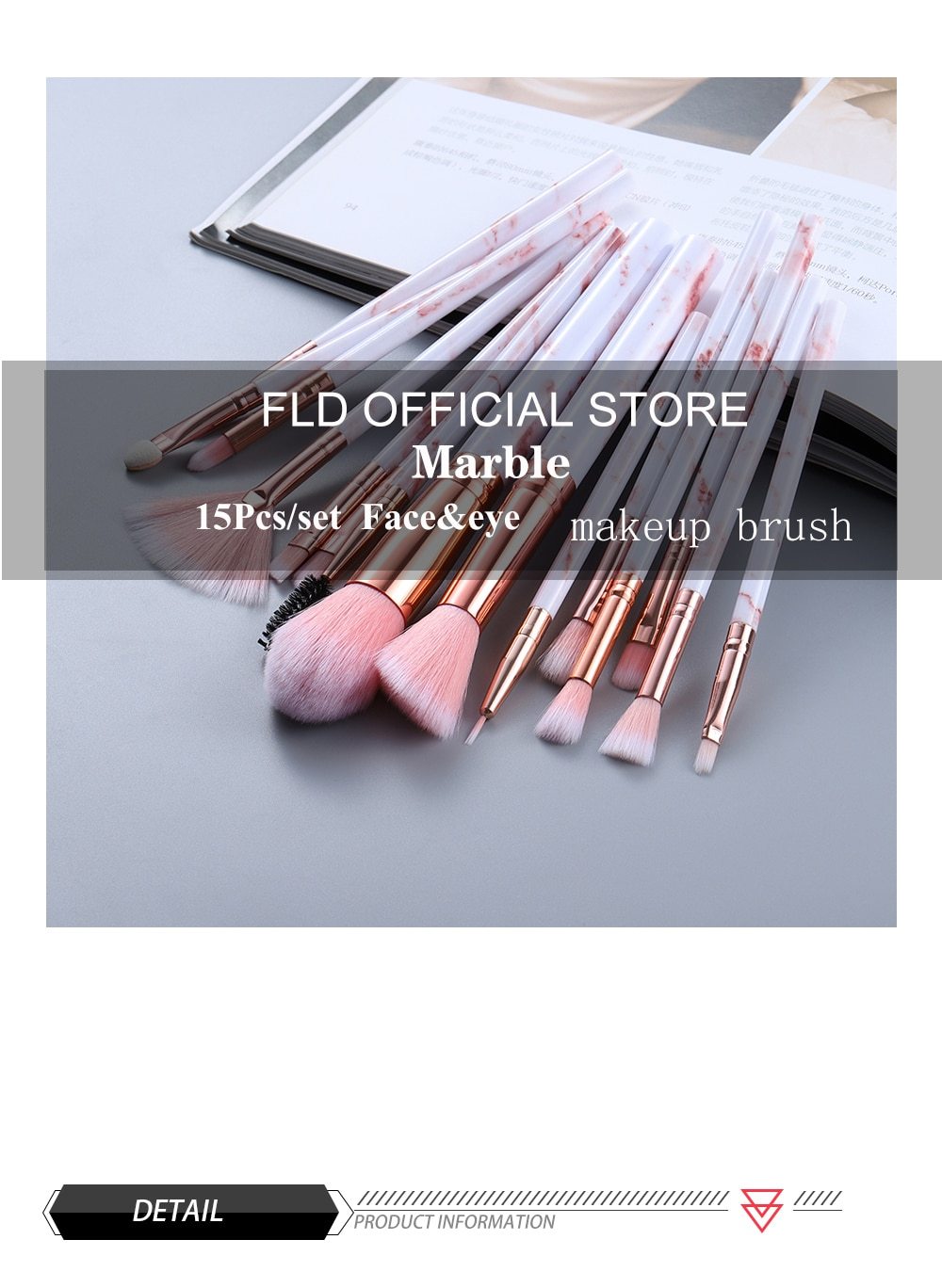 Makeup Brushes Set 15 pcs