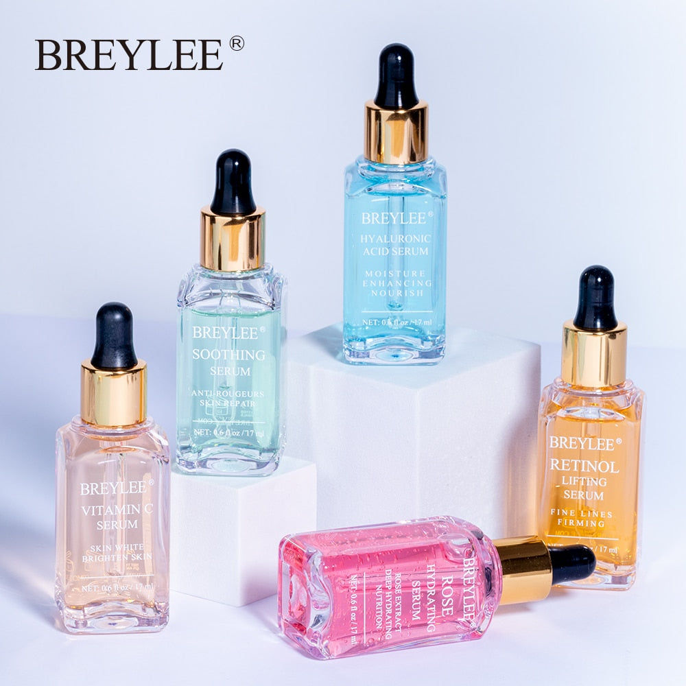 24k Gold Serum Series Hyaluronic Acid Vitamin C Whitening Face Skin Care Rose Nourish 24k Gold Firm Soothing Repair Essence 1pcs