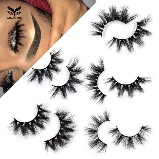 Eyelashes Mink Eyelashes Thick Natural Long False Eyelashes 3D Mink Lashes High Volume Soft Dramatic Eye Lashes Makeup