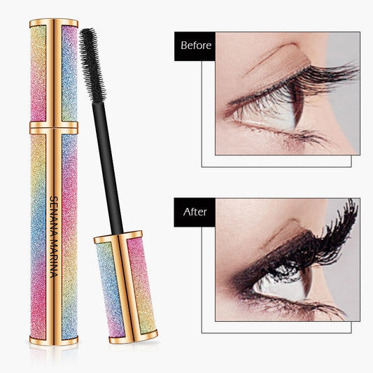 4D Silk Fiber Eyelash Thick Extension Mascara Long Black Lash Eyelash Extension Eyelash Brush Makeup Korea Eye Cosmetics