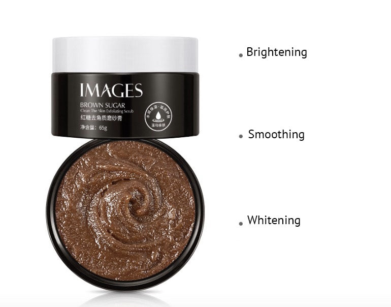 Brown Sugar Body Face Facial Scrub Exfoliator Exfoliating Whitening Brightening Peeling visage Cream Gel gommage corps exfoliant
