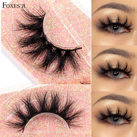 3D Mink Lashes Fluffy Soft Wispy Volume Natural long Reusable Eyelashes