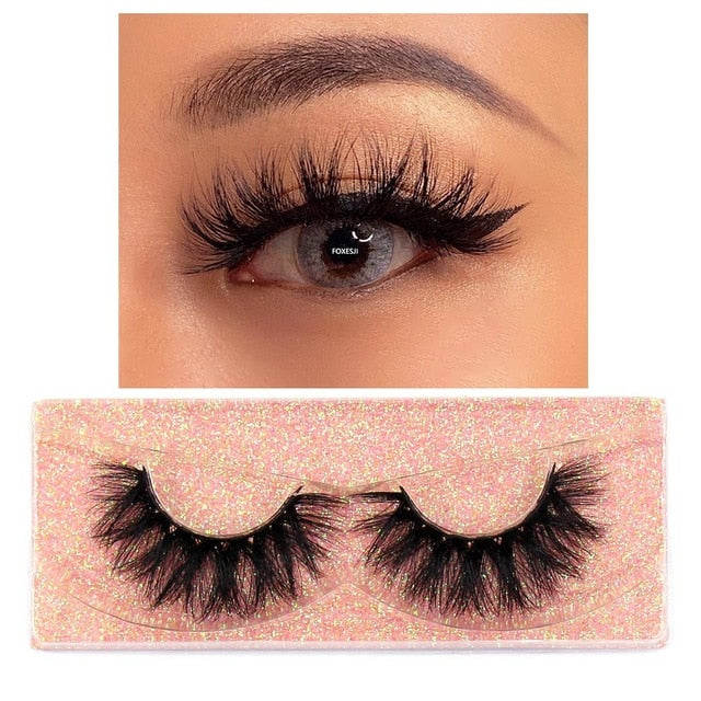 3D Mink Lashes Fluffy Soft Wispy Volume Natural long Reusable Eyelashes