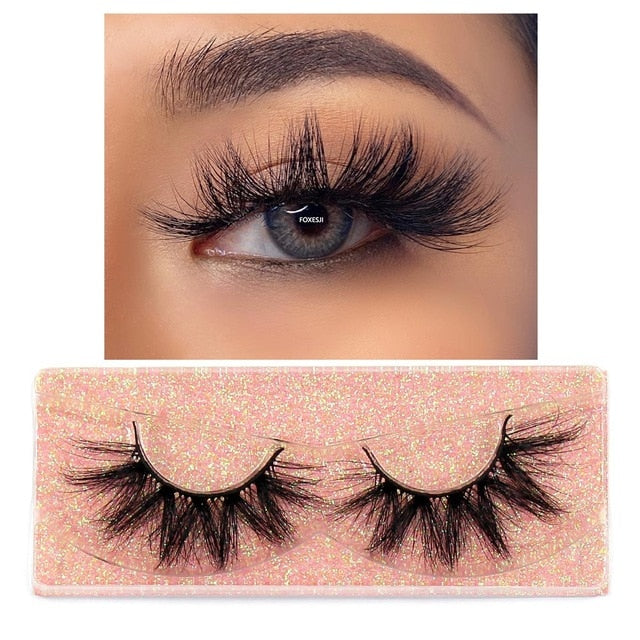 3D Mink Lashes Fluffy Soft Wispy Volume Natural long Reusable Eyelashes