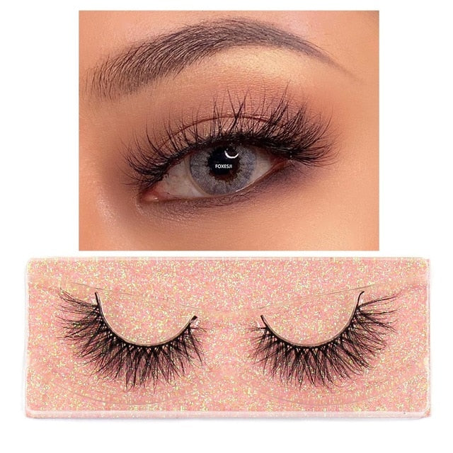 3D Mink Lashes Fluffy Soft Wispy Volume Natural long Reusable Eyelashes