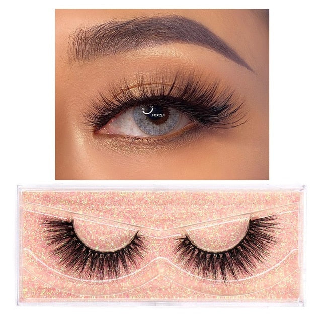 3D Mink Lashes Fluffy Soft Wispy Volume Natural long Reusable Eyelashes