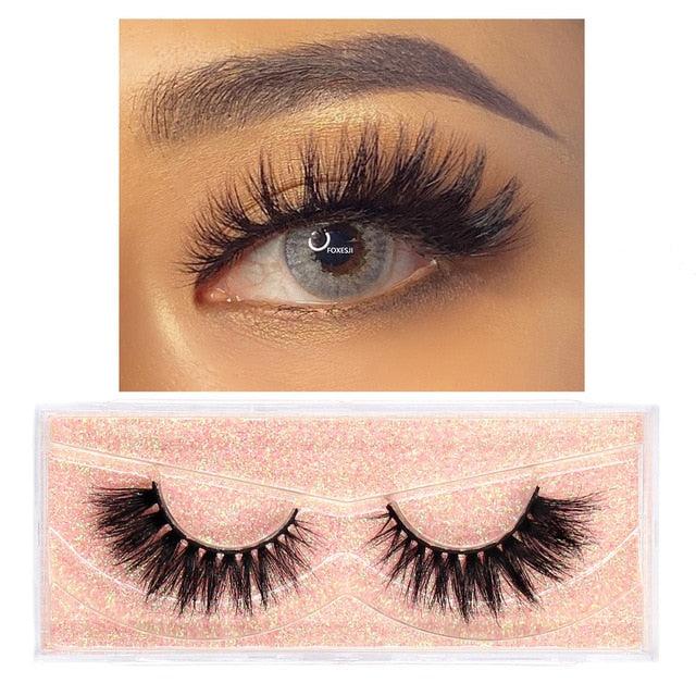 3D Mink Lashes Fluffy Soft Wispy Volume Natural long Reusable Eyelashes