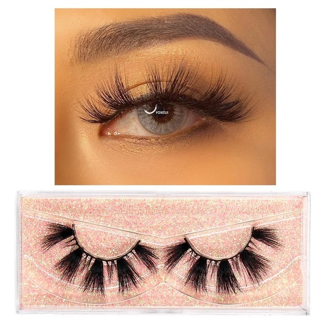3D Mink Lashes Fluffy Soft Wispy Volume Natural long Reusable Eyelashes