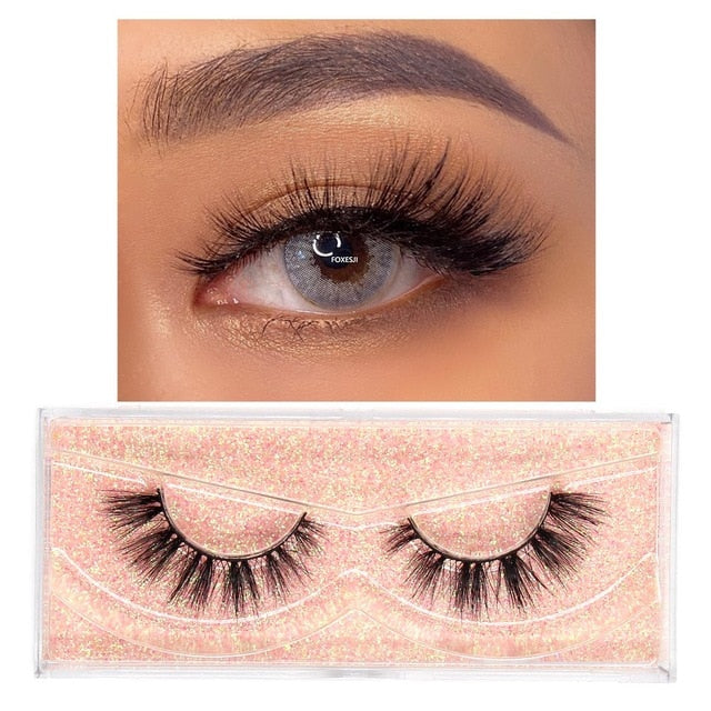 3D Mink Lashes Fluffy Soft Wispy Volume Natural long Reusable Eyelashes