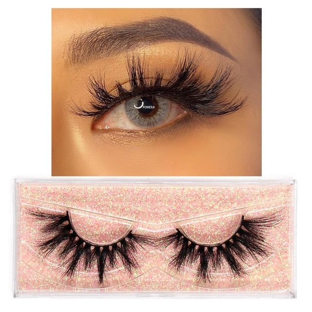 3D Mink Lashes Fluffy Soft Wispy Volume Natural long Reusable Eyelashes