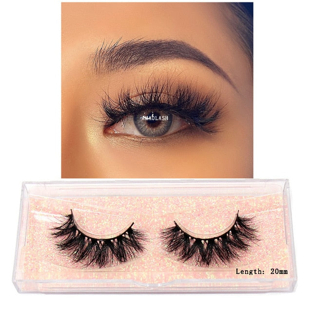 Eyelashes Mink Eyelashes Thick Natural Long False Eyelashes 3D Mink Lashes High Volume Soft Dramatic Eye Lashes Makeup