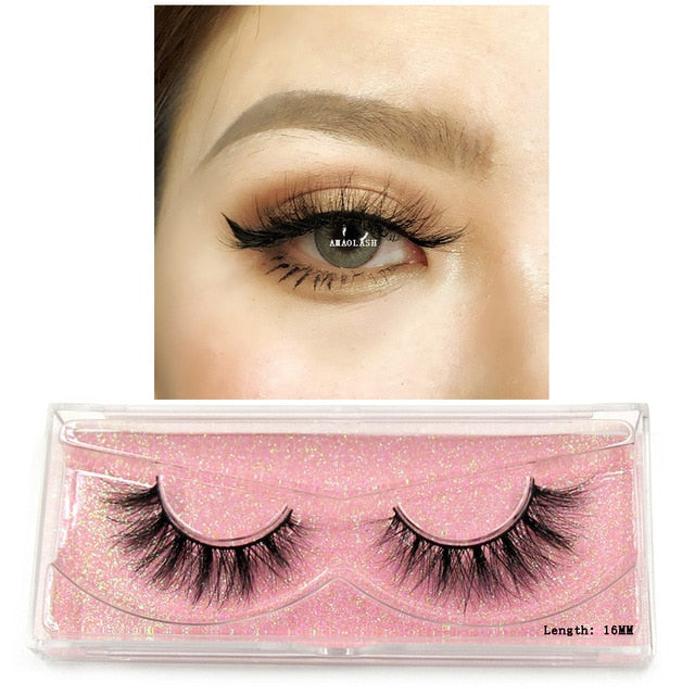 Eyelashes Mink Eyelashes Thick Natural Long False Eyelashes 3D Mink Lashes High Volume Soft Dramatic Eye Lashes Makeup