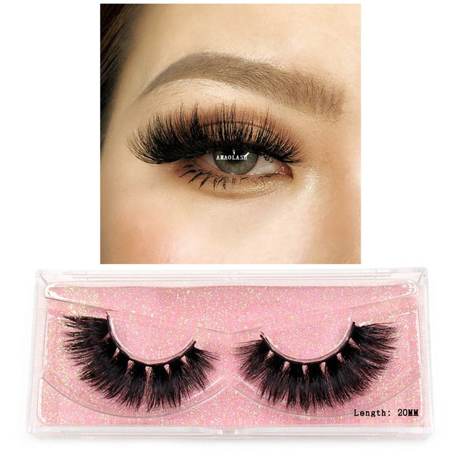 Eyelashes Mink Eyelashes Thick Natural Long False Eyelashes 3D Mink Lashes High Volume Soft Dramatic Eye Lashes Makeup