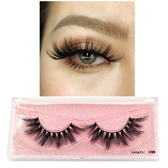 Eyelashes Mink Eyelashes Thick Natural Long False Eyelashes 3D Mink Lashes High Volume Soft Dramatic Eye Lashes Makeup