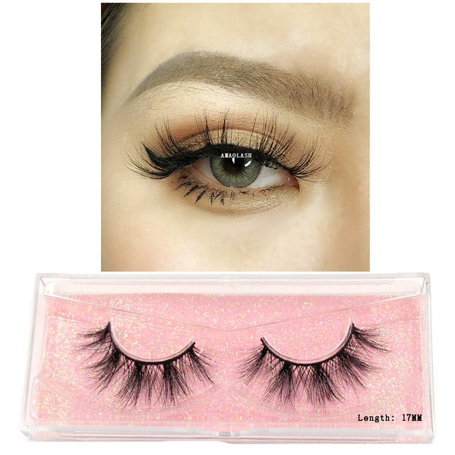 Eyelashes Mink Eyelashes Thick Natural Long False Eyelashes 3D Mink Lashes High Volume Soft Dramatic Eye Lashes Makeup