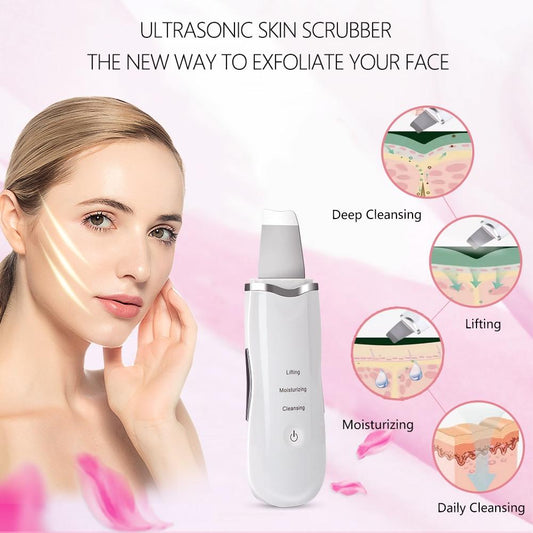 Ultrasonic Face Cleaning Scrubber