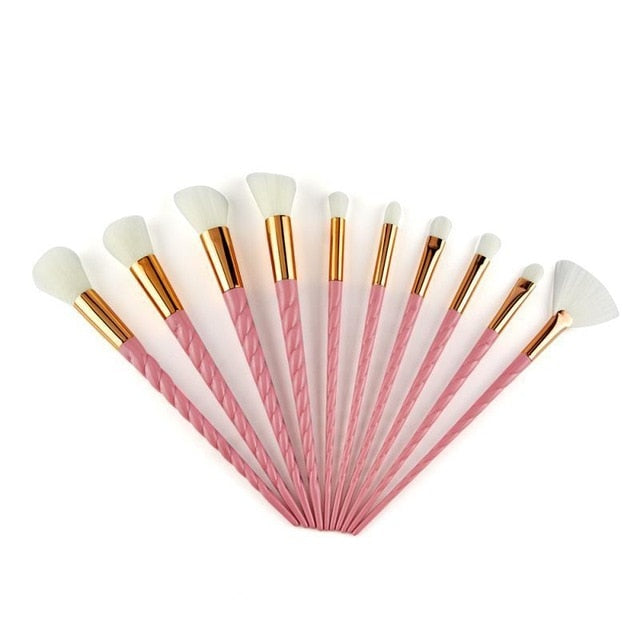 Unicorn Makeup Brushes Sets Maquiagem Foundation Powder Cosmetic Blush Eyeshadow Women Beauty Glitter Make Up Brush Tools