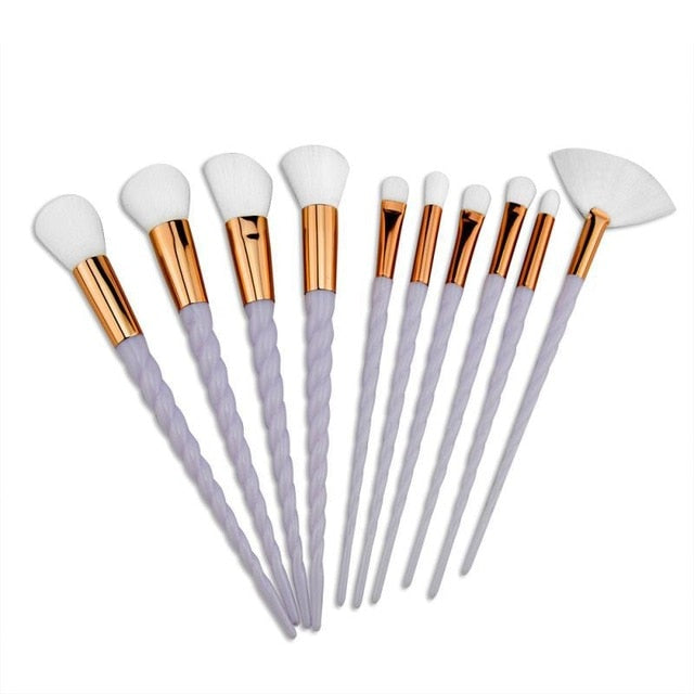 Unicorn Makeup Brushes Sets Maquiagem Foundation Powder Cosmetic Blush Eyeshadow Women Beauty Glitter Make Up Brush Tools