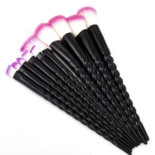 Unicorn Makeup Brushes Sets Maquiagem Foundation Powder Cosmetic Blush Eyeshadow Women Beauty Glitter Make Up Brush Tools