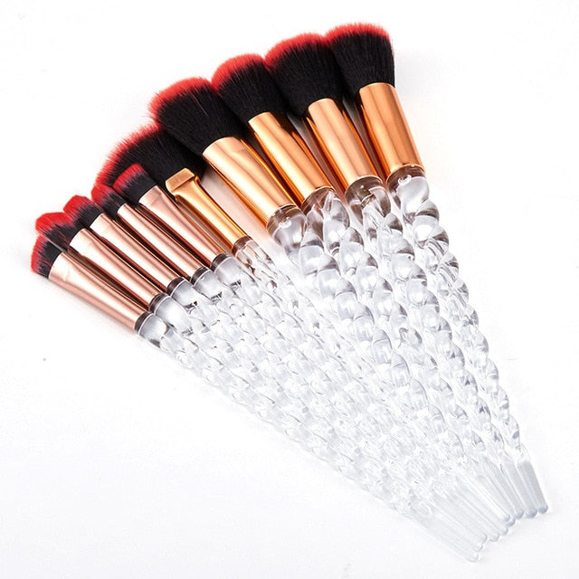 Unicorn Makeup Brushes Sets Maquiagem Foundation Powder Cosmetic Blush Eyeshadow Women Beauty Glitter Make Up Brush Tools