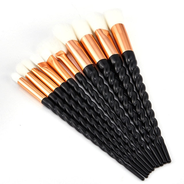 Unicorn Makeup Brushes Sets Maquiagem Foundation Powder Cosmetic Blush Eyeshadow Women Beauty Glitter Make Up Brush Tools