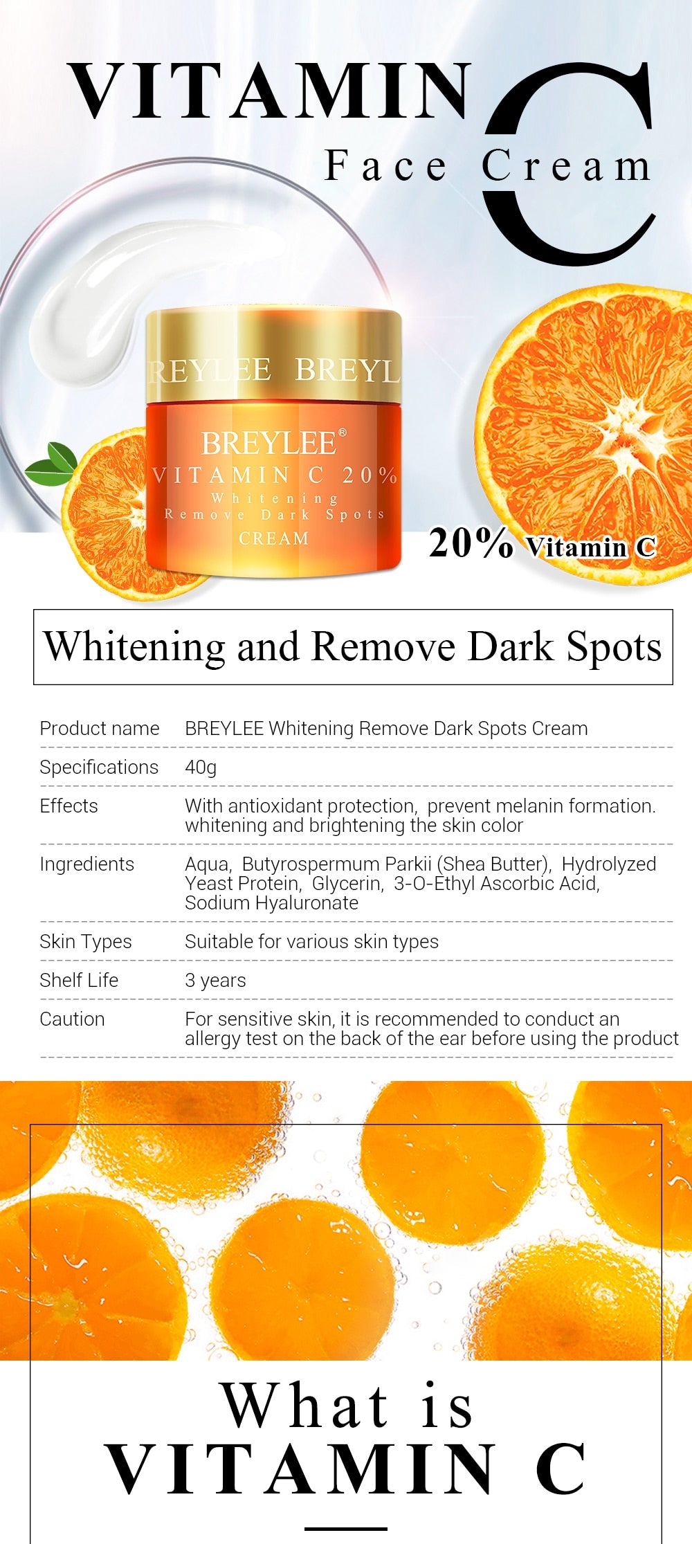 Vitamin C Brightening Remove Dark Spots Facial Repair Fade Serum