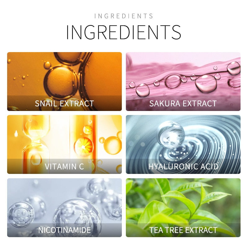Serum Sakura Essence Anti Aging Hyaluronic Acid Pure Whitening Vitamin C Moisturizing Essence Face Cream Skin Care TSLM2