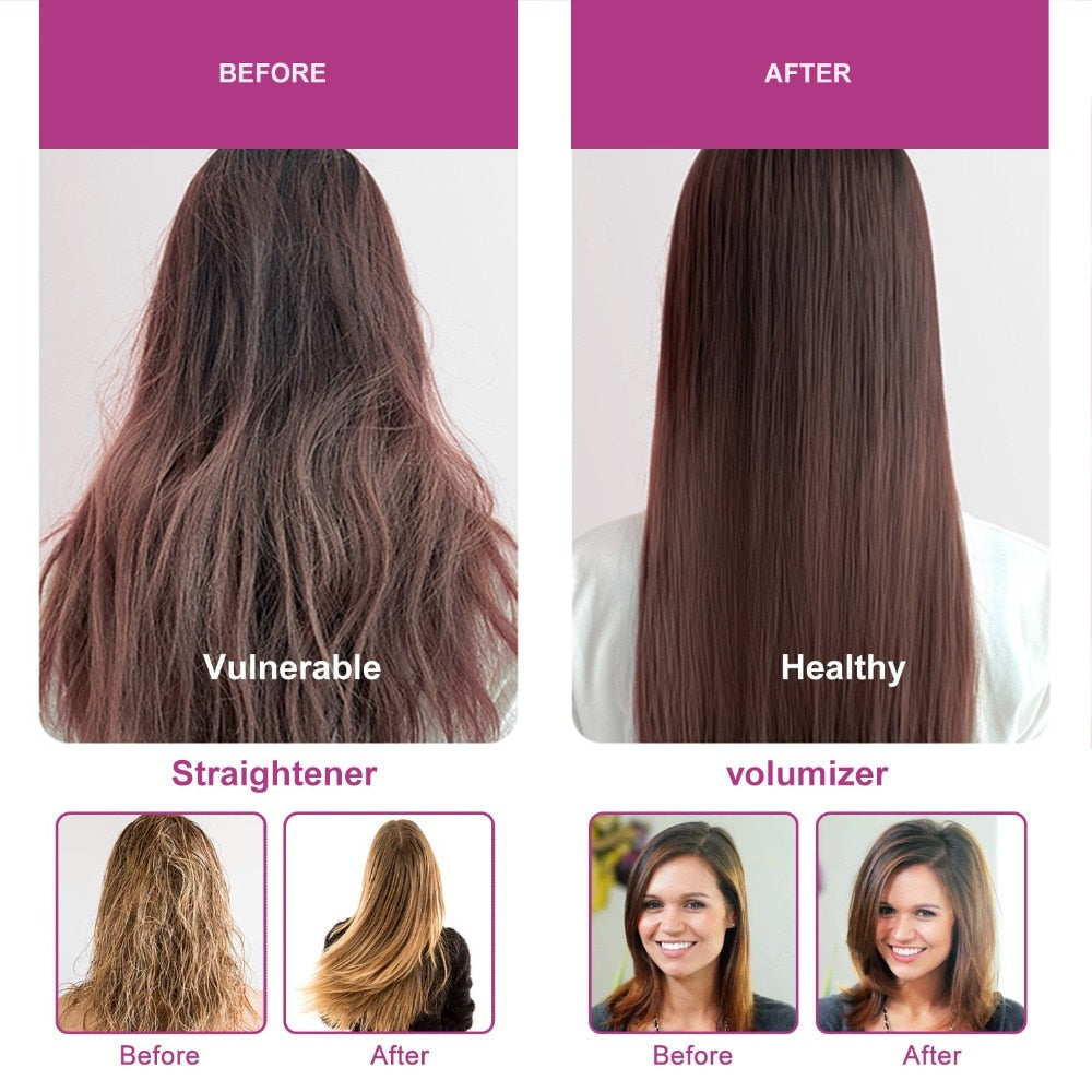 One Step Hair Dryer Brush Hot Air Brush Quick Drying Straight Hair Comb Negative Lons Hair Salon Volumizer Straightener Curler