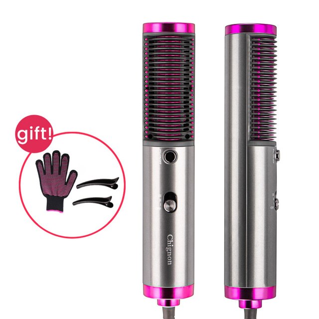 One Step Hair Dryer Brush Hot Air Brush Quick Drying Straight Hair Comb Negative Lons Hair Salon Volumizer Straightener Curler