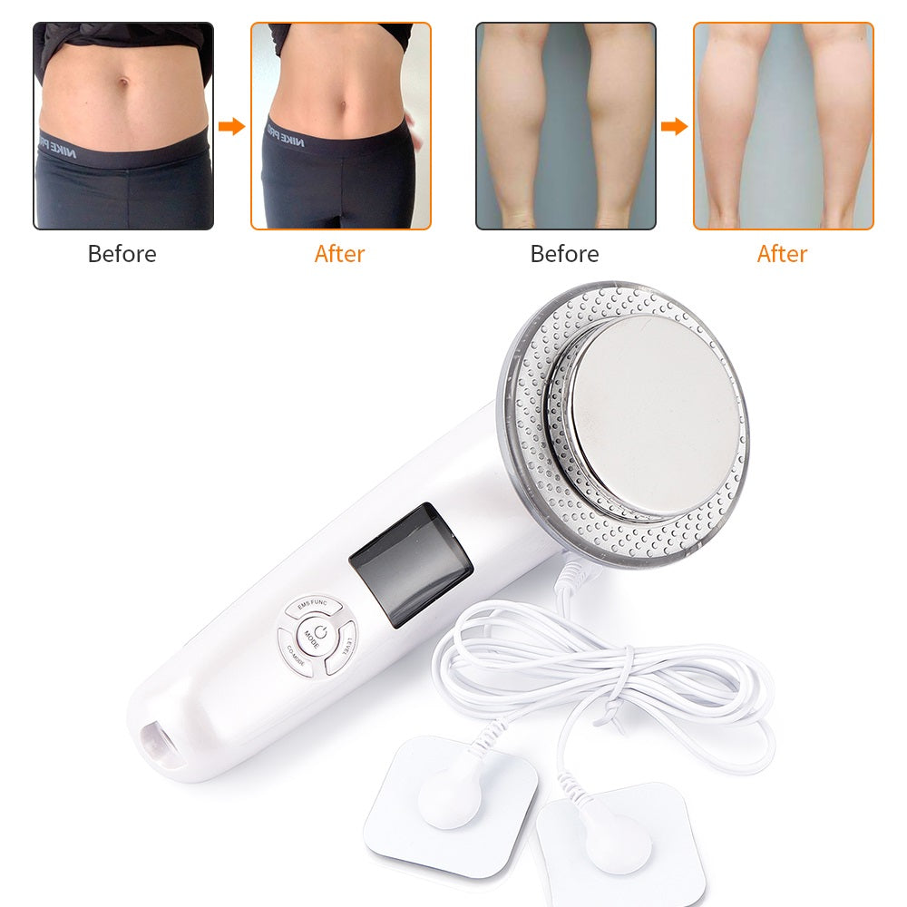 6In 1 EMS Ultrasonic Full Body Slimming Machine Vibration Anti Cellulite Weight Loss Fat Burner Machine