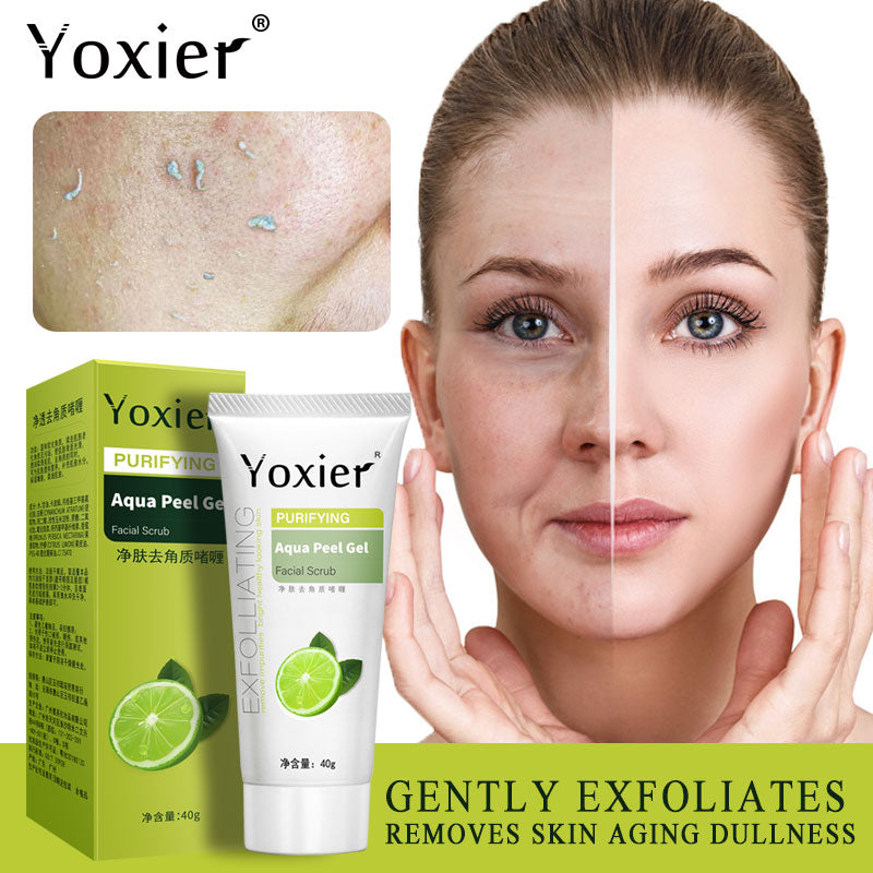 Exfoliating Face Scrub Peeling Gel Moisturizing Whitening Lemon Vitamin C Remove Acne Detoxifies And Cleanses All Skin