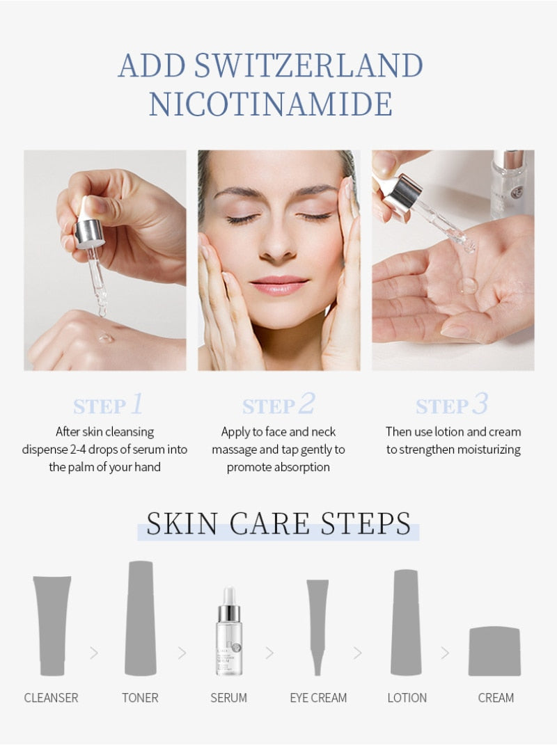 Strong Hyaluronic Acid 5 Color Blossom Vitamin C Snail Serum Anti Wrinkle Face Serum Facial Skin Care Cream Moisturiser TSLM1